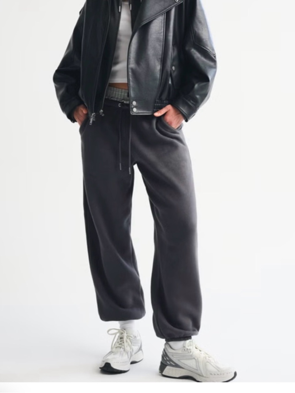 Abercrombie & Fitch Gray Drawstring Sweatpants